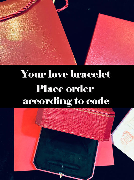 Love braclet with brand logo